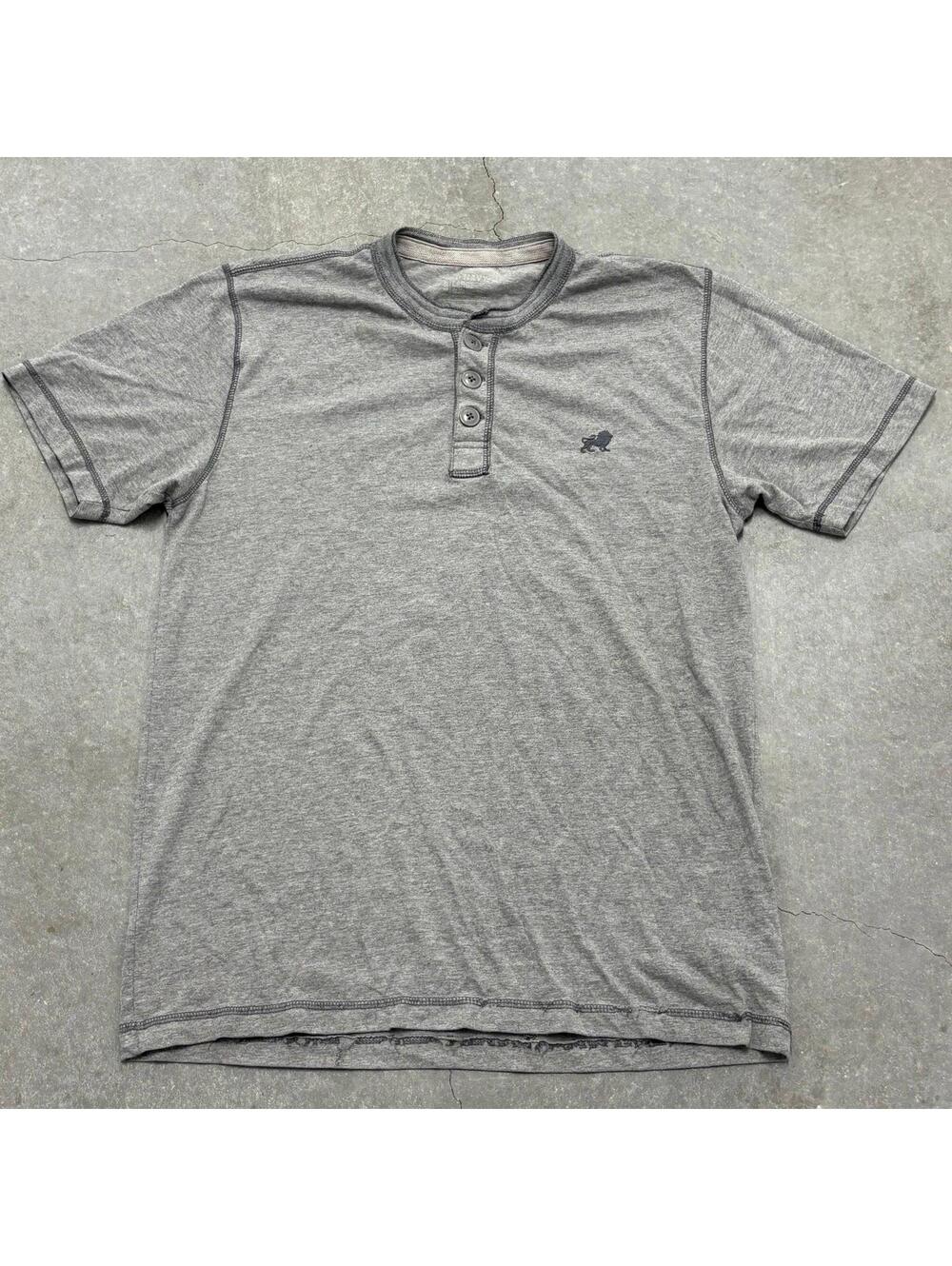 Old Navy Silver Henley T Shirt